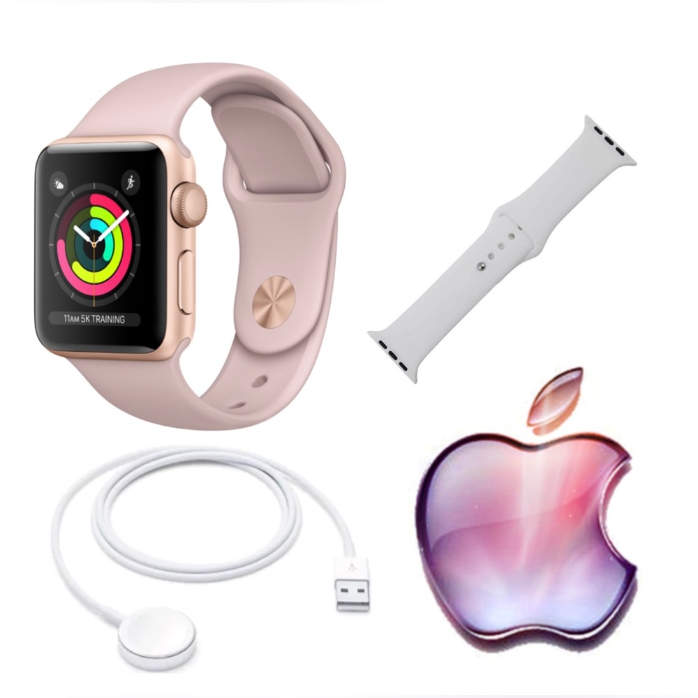 Apple Watch 3 Cellular GPS WIFI 38mm perfect for a child or teen! Two bands!